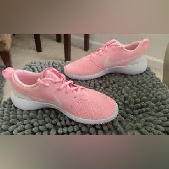 Nike Other - Nike Girls Pink Mesh Golf Shoes with White Swoosh 6Y